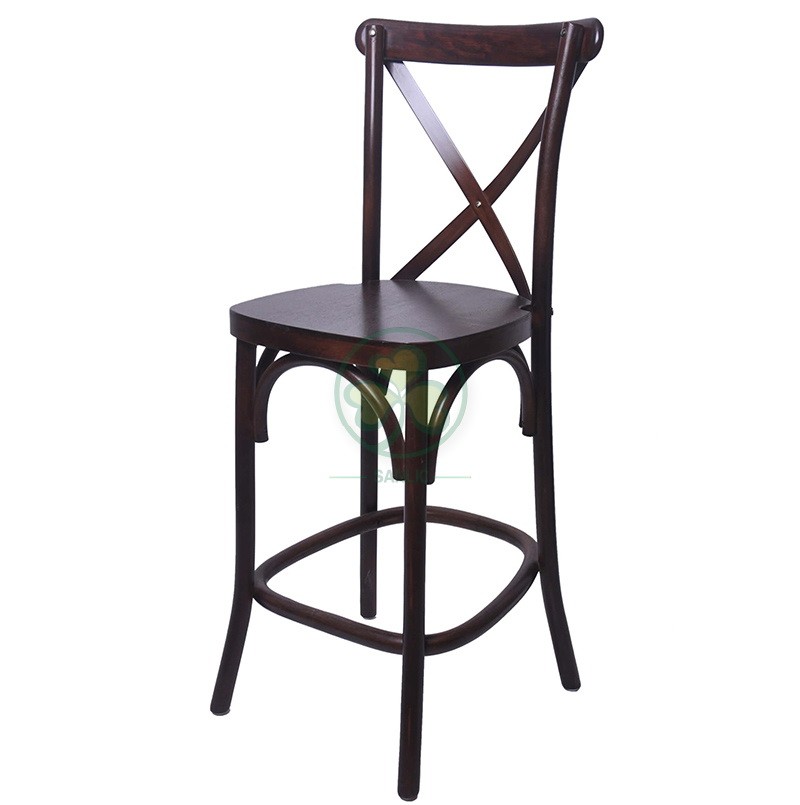 Cross Back Bar Stool B 021